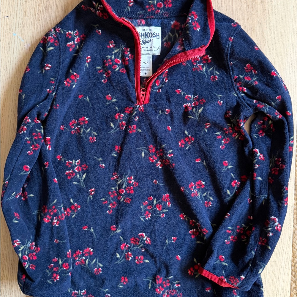 OshKosh B'gosh Girl Navy Floral Fleece